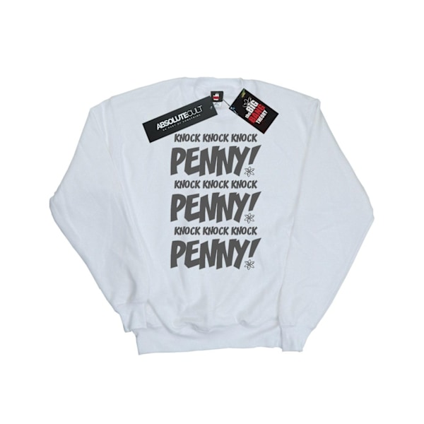 The Big Bang Theory Damkläder Knock Knock Penny Sheldon Sweatshirt White M