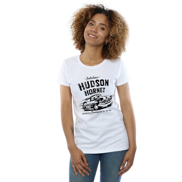 Disney Dam/Kvinnor Bilar Hudson Hornet Bomull T-shirt XXL Spor Sports Grey XXL