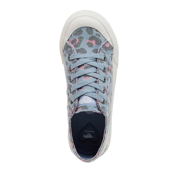 Rocket Dog Dam Jazzin Plus Leopardmönstrade Canvassneakers Light Blue 5 UK