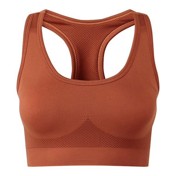 TriDri Dam/Kvinnor Sömlös 3D Passform Multi-Sport Solid Färg S Rust M