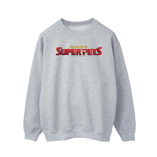 DC Comics DC League Of Super-Pets Filmlogotyp Sweatshirt för Herr Sports Grey S