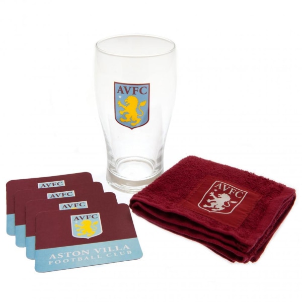 Aston Villa FC Minibar Set (Pack med 6) One Size Claret Röd/Cle Claret Red/Clear/Blue One Size