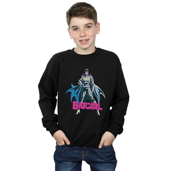 DC Comics Batgirl Pose Sweatshirt för pojkar 7-8 år Svart Black 7-8 Years