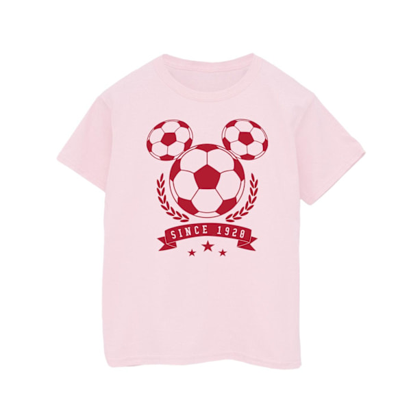 Disney Girls Mickey Football Head Bomull T-shirt 7-8 år Baby Baby Pink 7-8 Years