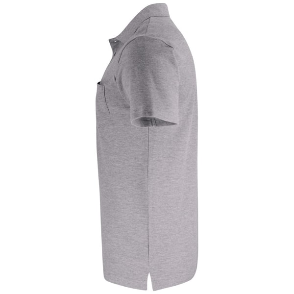 Clique Unisex Vuxen Enfärgad Pikétröja M Grå Melange Grey Melange M