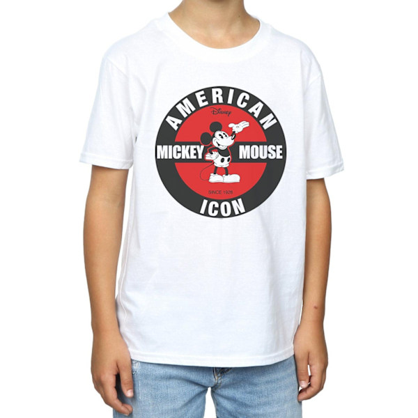 Disney Boys Mickey Mouse American Icon T-shirt 9-11 år Vit White 9-11 Years