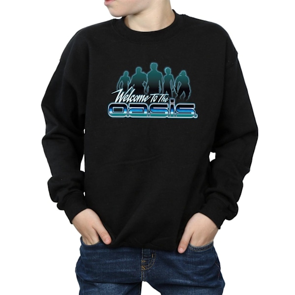 Ready Player One Boys Welcome To The Oasis Sweatshirt 5-6 år Black 5-6 Years