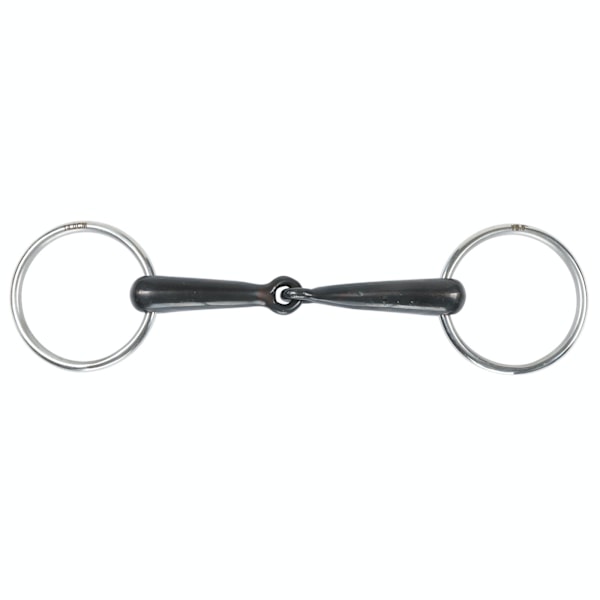 Shires Sweet Iron Hollow Mouth Häst Lös Ring Snaffle Bett 5.5 Black 5.5in