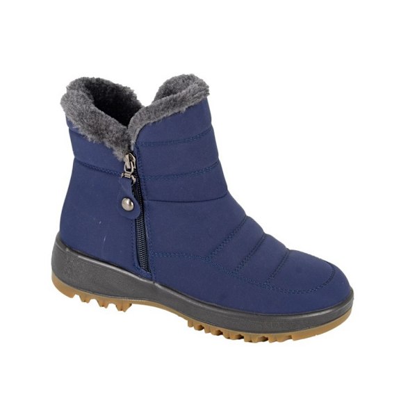 Boulevard Damskor/Kvinnors Nylon Sidofickade Ankelboots Storlek 6 UK Marinblå Navy 6 UK