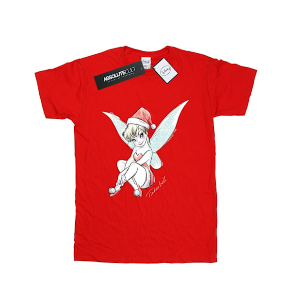Disney Dam/Kvinnor Tinkerbell Jul Fairy Bomull Pojkvän Red M