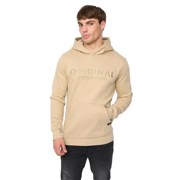 Crosshatch Haromere Hoodie för män L Stone Stone L