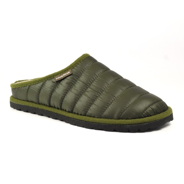 Goodyear Mens Elway Quilted Slippers 10 UK Green Green 10 UK