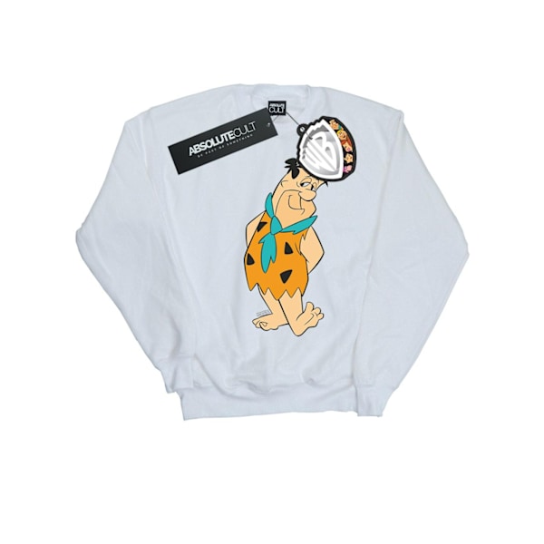 The Flintstones Herr Fred Flintstone Kick Sweatshirt XXL Vit White XXL