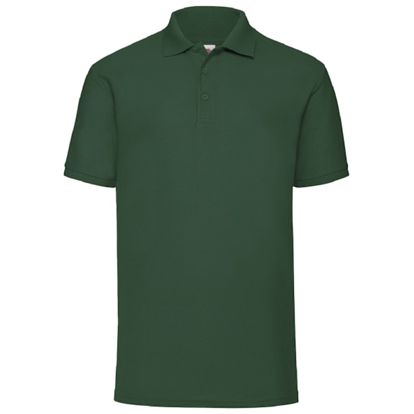 Fruit Of The Loom Herr 65/35 Pique Kortärmad Polotröja M Bo Bottle Green M