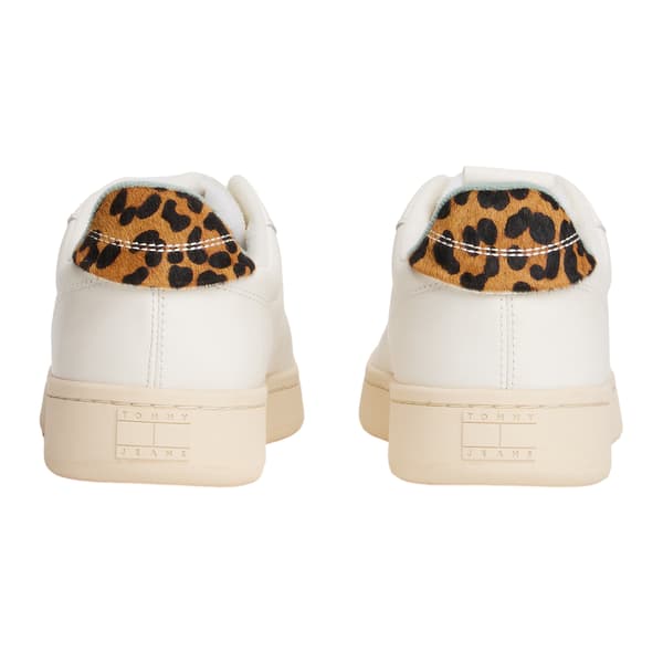 Tommy Jeans Dam/Dam Archive 98 Leopardmönstrad Nappa Läder Ivory 6 UK