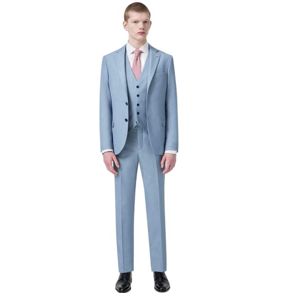 Twisted Tailor Herr Slim Västar 44 i Ljusblå Light Blue 44 in