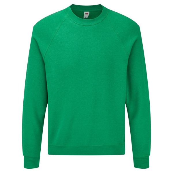 Fruit Of The Loom Raglan Sleeve för män Belcoro® Sweatshirt XL Hea Heather Green XL