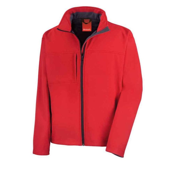 Result Classic Soft Shell-jacka för män, röd, M Red M
