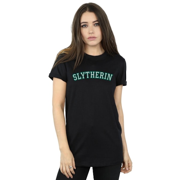 Harry Potter Dam/Damer Collegial Slytherin Bomull Boyfriend Black XXL