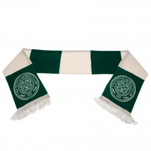 Celtic FC Unisex Bar Scarf för vuxna, en storlek, grön/vit Green/White One Size
