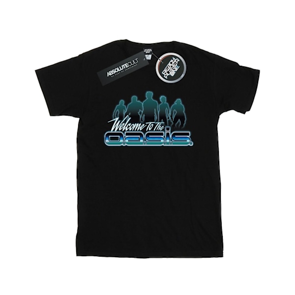 Ready Player One Dam/Damer Välkommen Till Oasis Bomull Pojkvän T-Shirt Black L