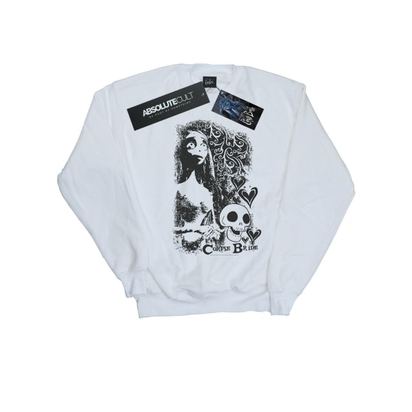 Corpse Bride Dam/Dam Skull Logo Sweatshirt S Vit White S