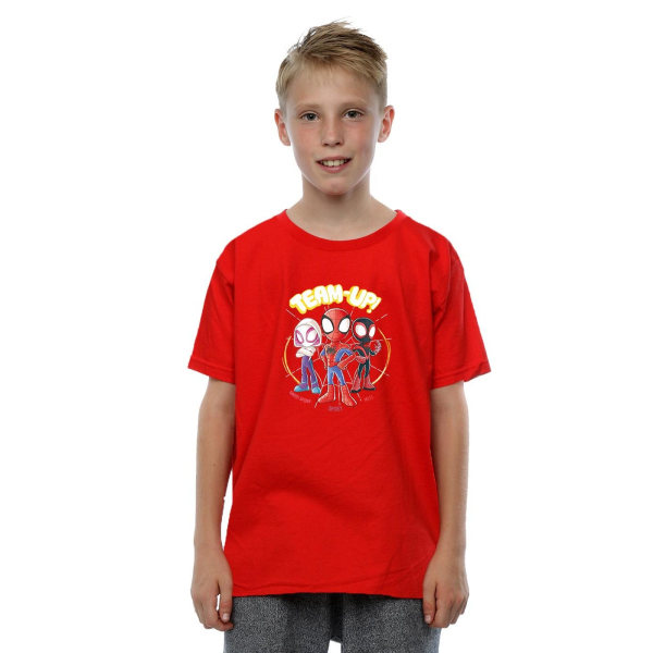 Marvel Boys Spidey And His Amazing Friends Sketch T-Shirt 9-11 Red 9-11 Years