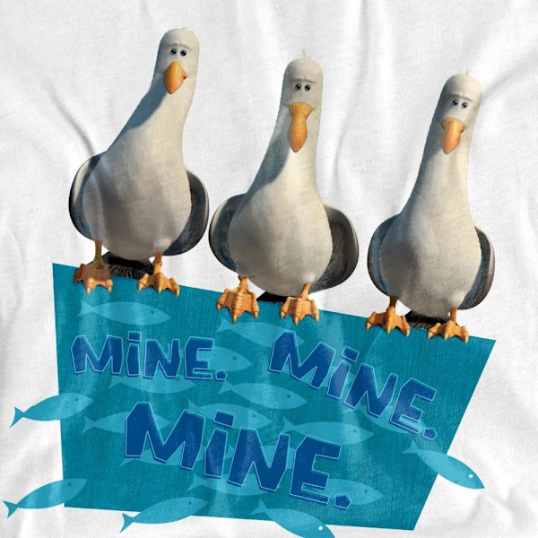 Hitta Nemo Unisex Vuxen Min Min Min T-Shirt M Vit White M