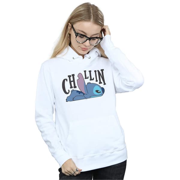 Lilo & Stitch Dam Chillin Hoodie XL Vit White XL
