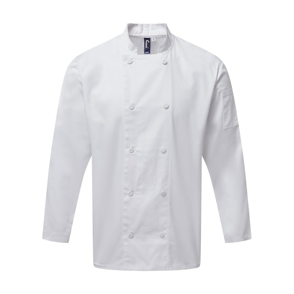 Premier Unisex Vuxna Kockar Coolchecker Långärmad Jacka M Vit White M