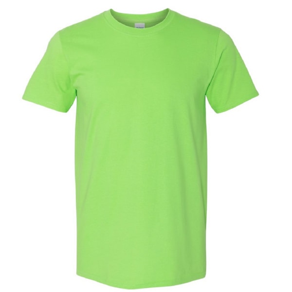 Gildan herr kortärmad mjuk t-shirt L lime Lime L