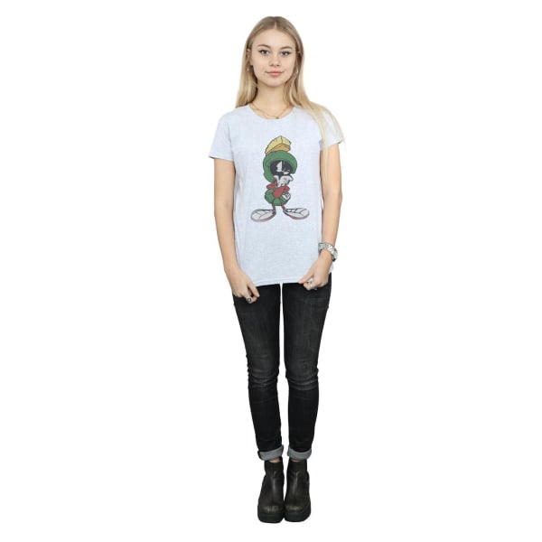 Looney Tunes Dam/Damer Marvin The Martian Pose Bomull T-shirt Sports Grey M