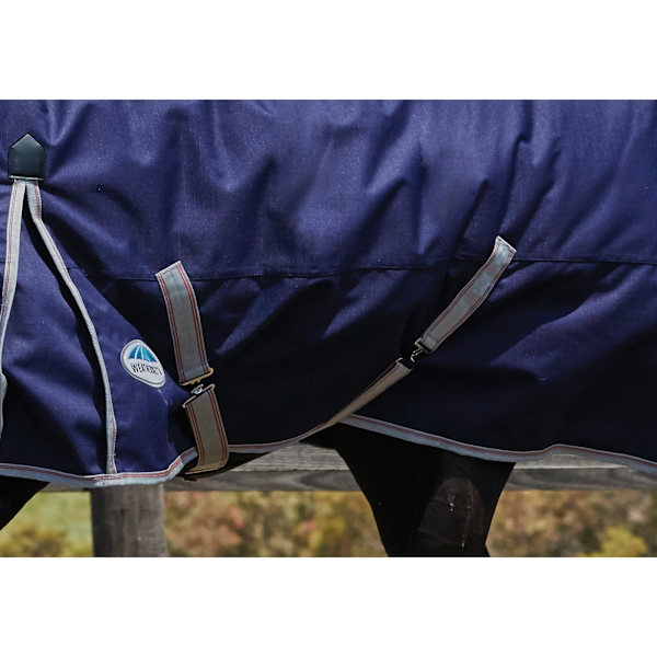 Weatherbeeta Comfitec Lite Plus Essential Combo Neck Turnout Ru Navy/Silver/Red 4 ft
