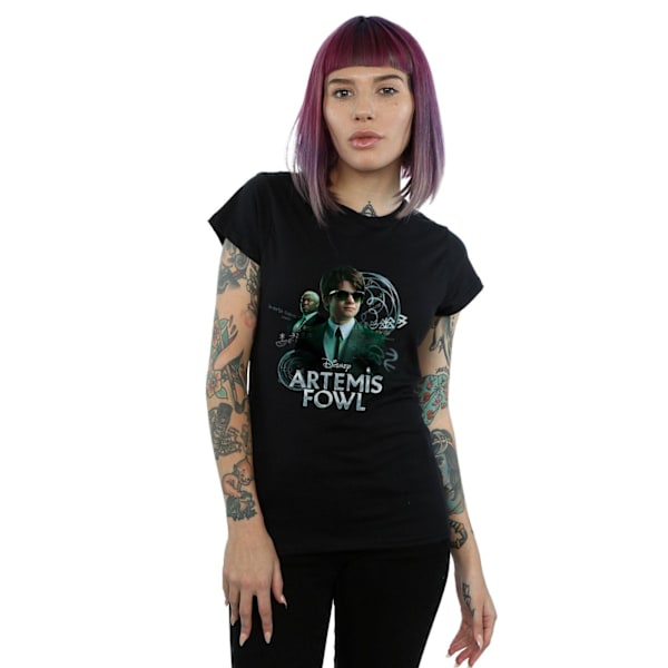 Disney Womens/Ladies Artemis Fowl Butler Poster Bomull T-shirt Black L