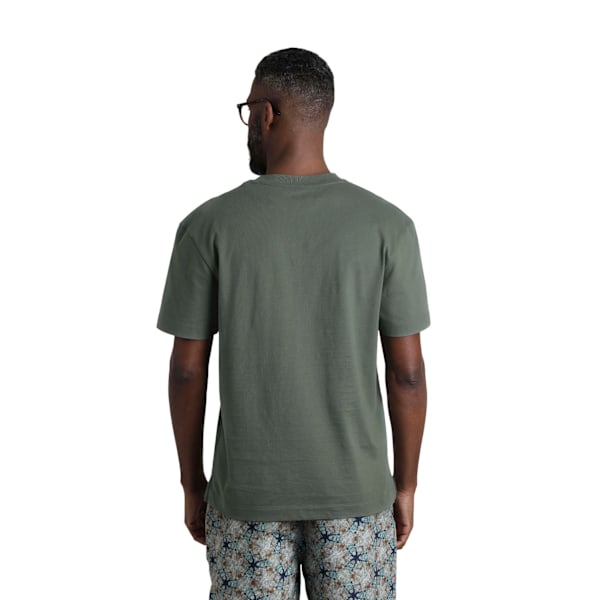 Weird Fish Keaton Ekologisk Bomulls T-shirt med Ficka Herr XL Army Grön Army Green XL