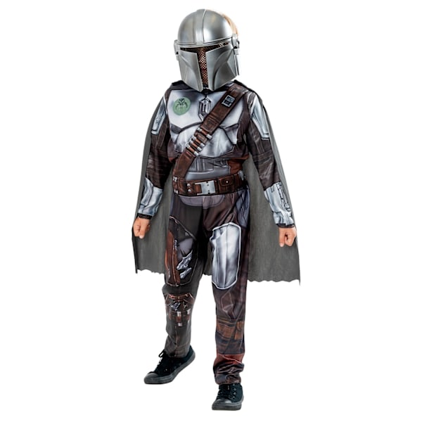 Star Wars: The Mandalorian Barnkostym för barn 4-6 år Svart Black 4-6 Years