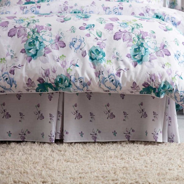 Belledorm Melody Spännsängkappa Enkelsäng Vit/Lila/Grön White/Purple/Green Single
