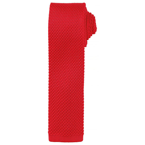 Premier Unisex Vuxen Smal Stickad Slips En Storlek Röd Red One Size
