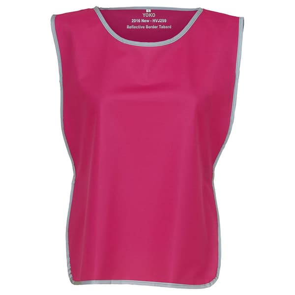 Yoko Unisex Hi-Vis Reflexdetalj Tabard S-M Raspberry Raspberry S-M