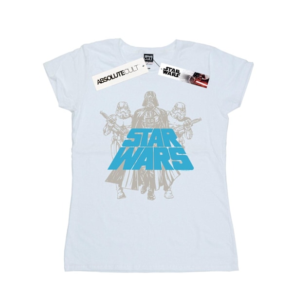 Star Wars Dam/Damer Vintage Empire Bomull T-shirt L Vit White L