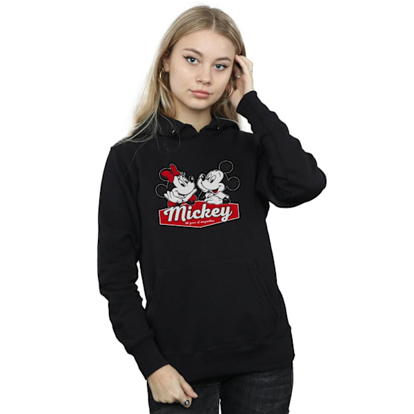 Disney Dam/Kvinnor Mickie Och Minnie 90 År Hoodie M Svart Black M