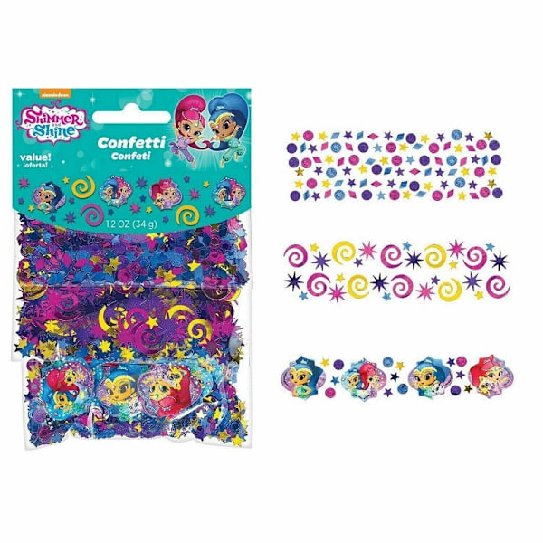 Shimmer And Shine Födelsedagskonfetti En Storlek Flerfärgad Multicoloured One Size
