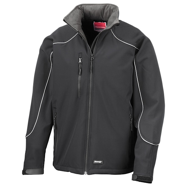 WORK-GUARD by Result Unisex Vuxen Ice Fell Huvförsedd Mjuk Skaljacka Black M