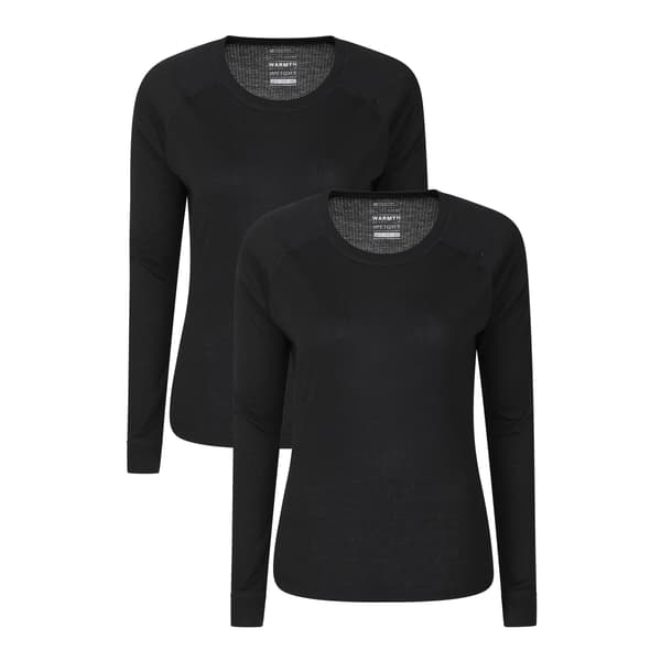 Mountain Warehouse Talus Termisk Underställströja för Dam Black 12 UK