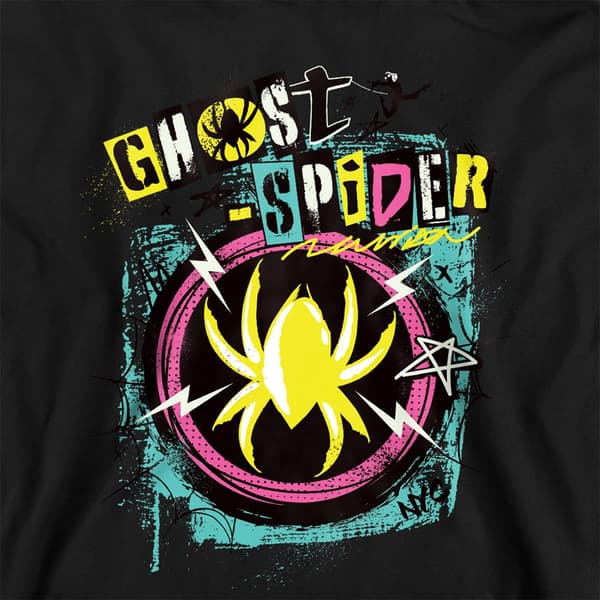 Marvel Barn/Barn Ghost-Spider Punk Logo Hoodie 5-6 År B Black 5-6 Years
