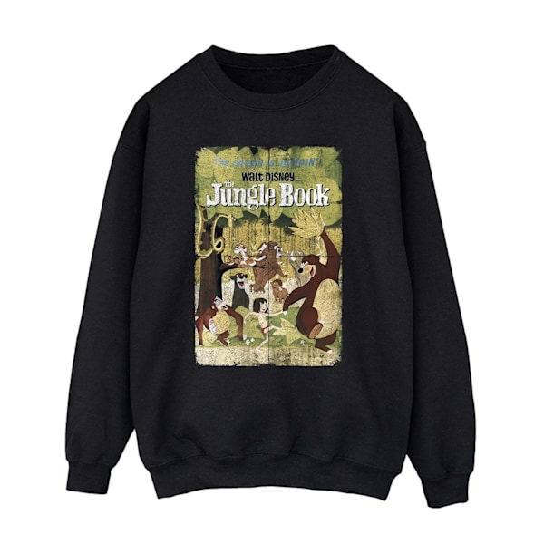 Djungelboken Dam/Dam Retro Poster Sweatshirt S Svart Black S