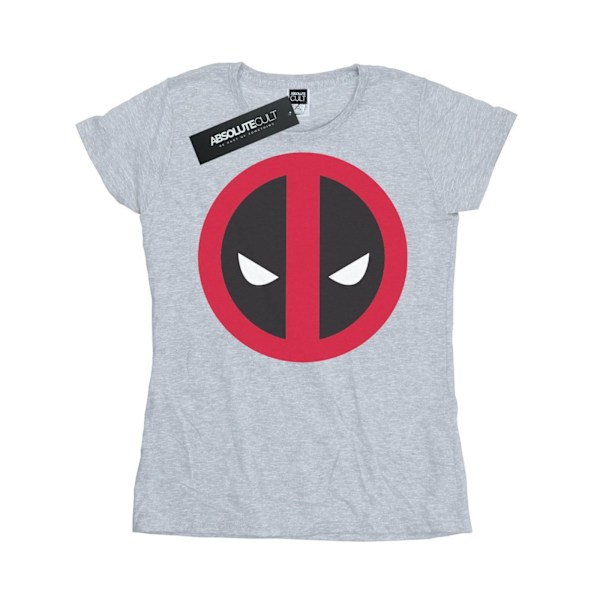 Marvel Womens/Ladies Deadpool Large Clean Logo Bomull T-shirt L Sports Grey L