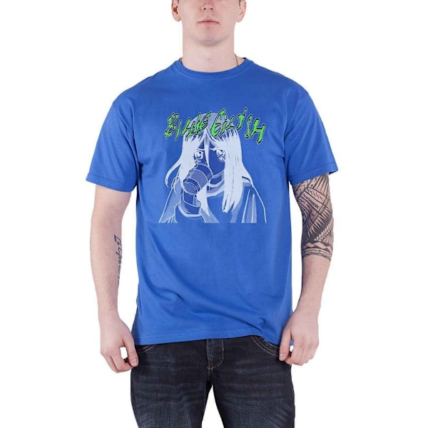 Billie Eilish Unisex Anime T-shirt L Blå Blue L