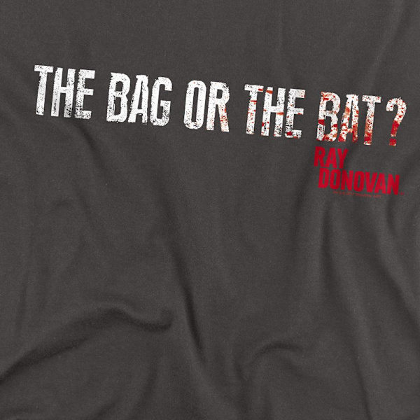 Ray Donovan Unisex Vuxen Väska Eller Fladdermus T-Shirt XXL Kolgrå Charcoal XXL