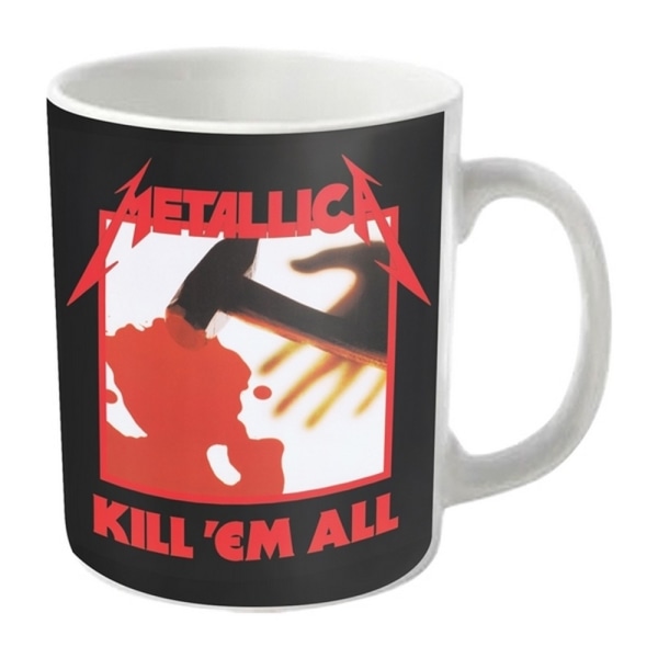 Metallica Kick 'Em All Mugg One Size Vit/Svart/Röd White/Black/Red One Size